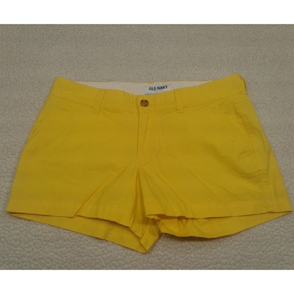Old Navy Pants - Old Nav yellow shorts size 4 Regular